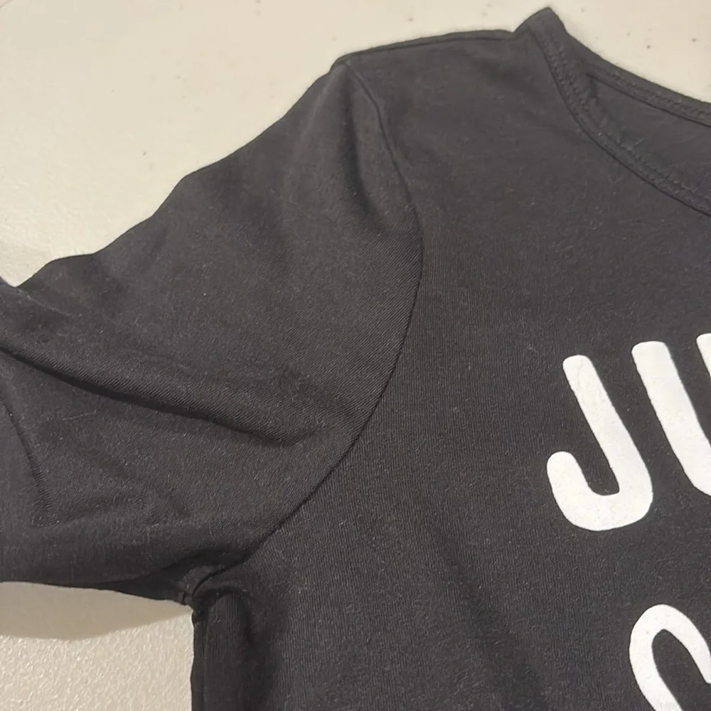 Justice - Girls long sleeve t-shirt - size 10. Black. NWOT